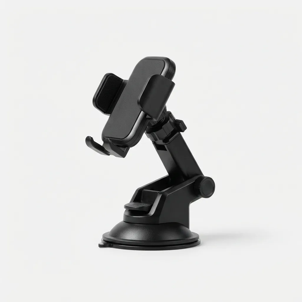Windshield suction mount phone stand