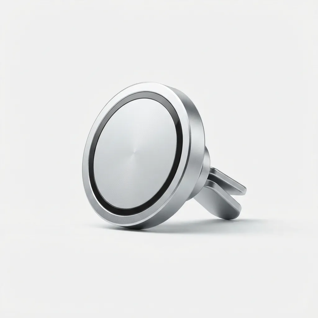 USB-C fast charging car charger in silver