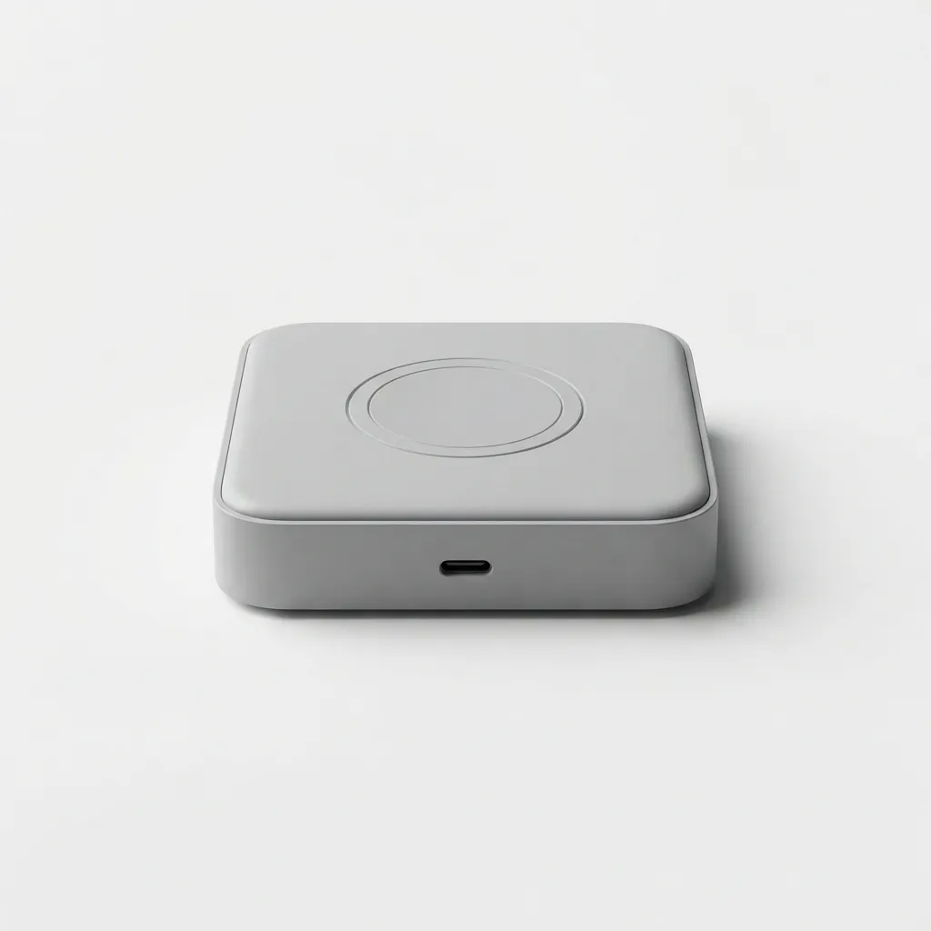 USB-C fast charging wall charger in lightgray color
