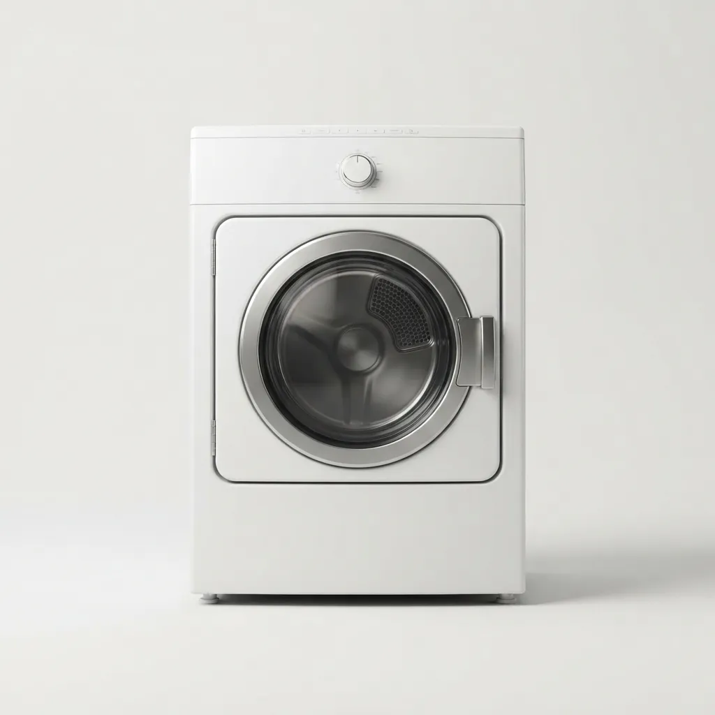 Front-load electric dryer front view