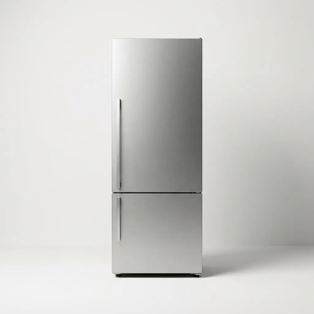 Classic top-freezer refrigerator front view