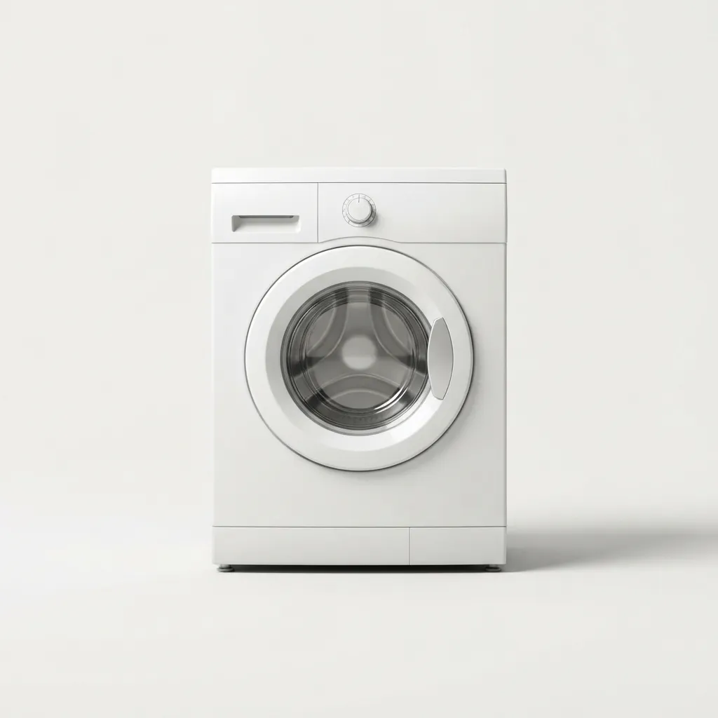 Front-load washing machine with glass door