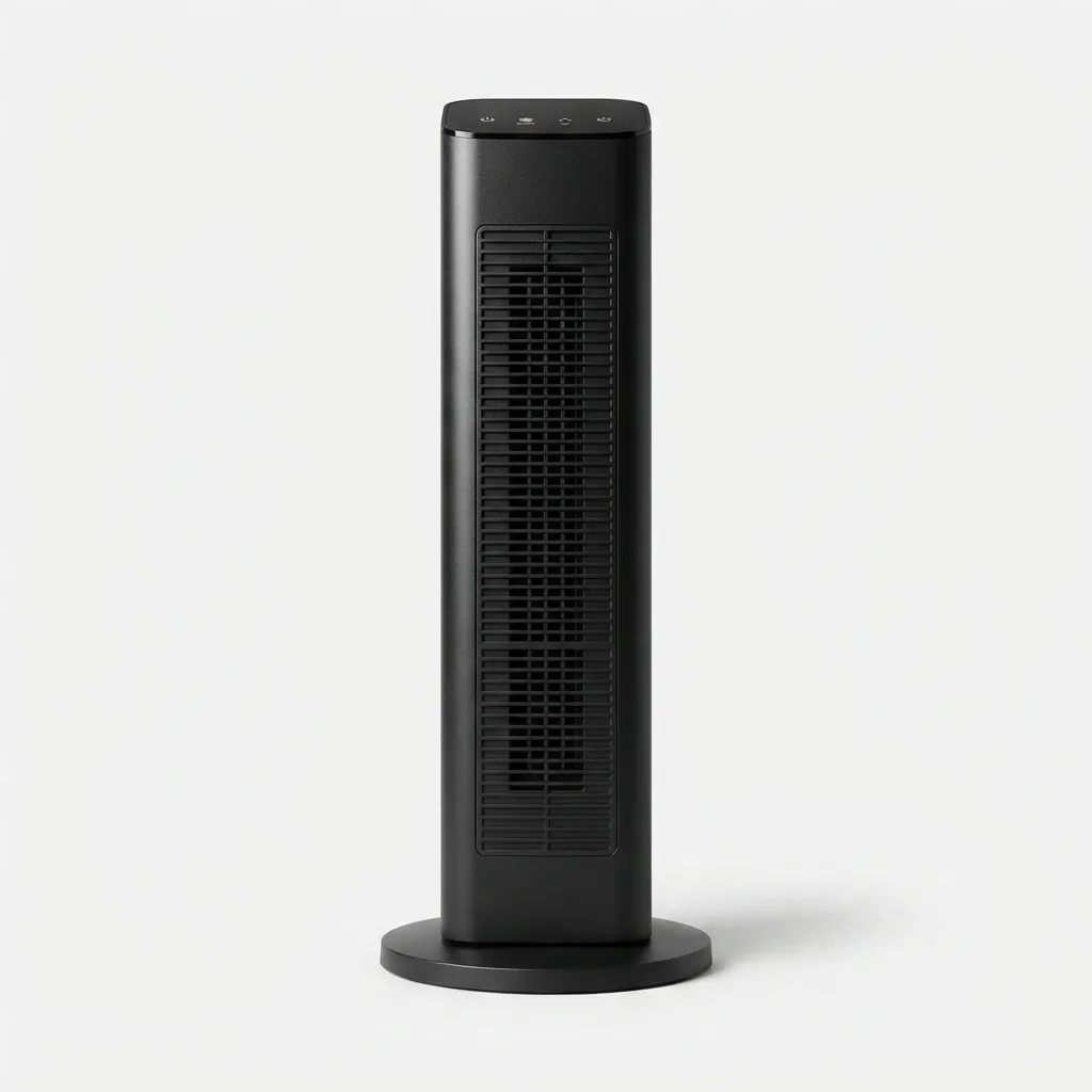 Oscillating tower space heater for home use