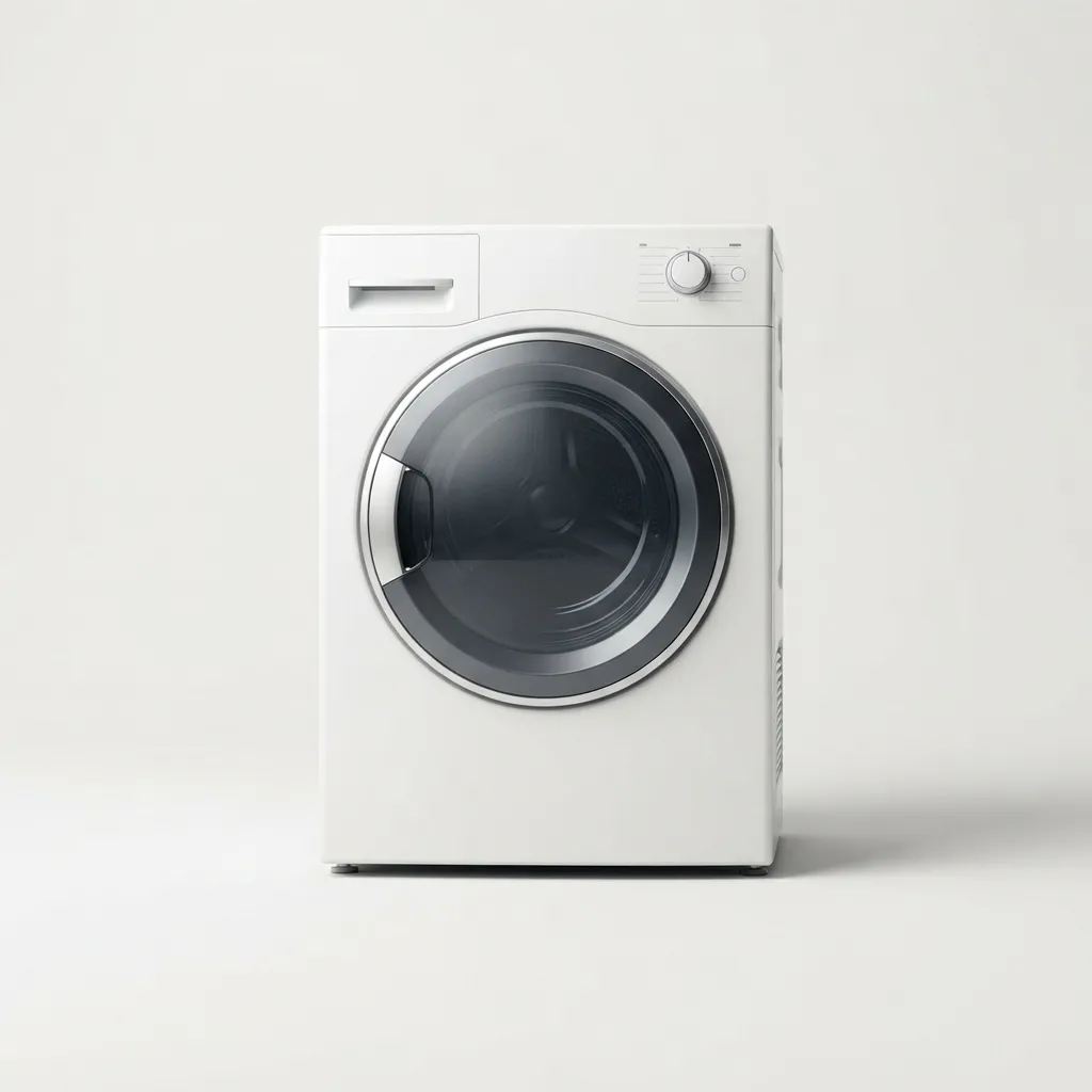 Front-load electric dryer for home laundry